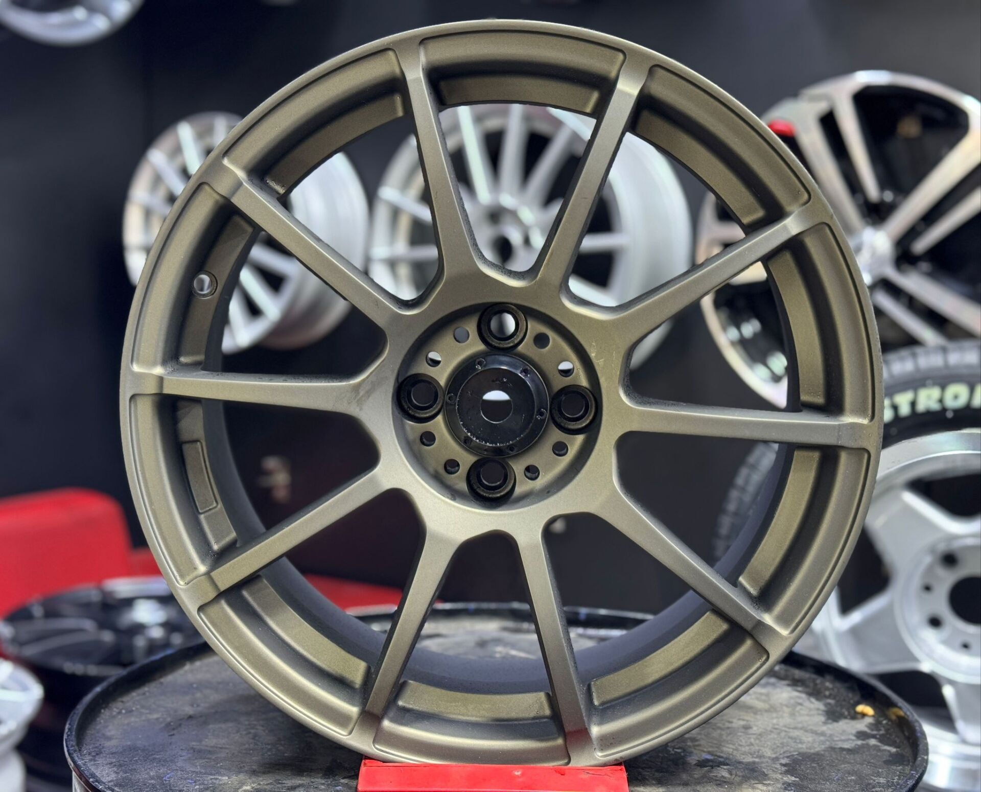 17'' 4X100 SPARCO ASSETTO GARA MODEL JANT TAKIMI MAT BRONZ